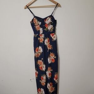 Band of Gypsies Navy Floral Maxi Dress